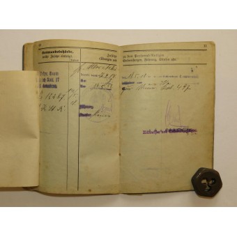 WW1 tyska soldater lönebok Militärpaß. Espenlaub militaria